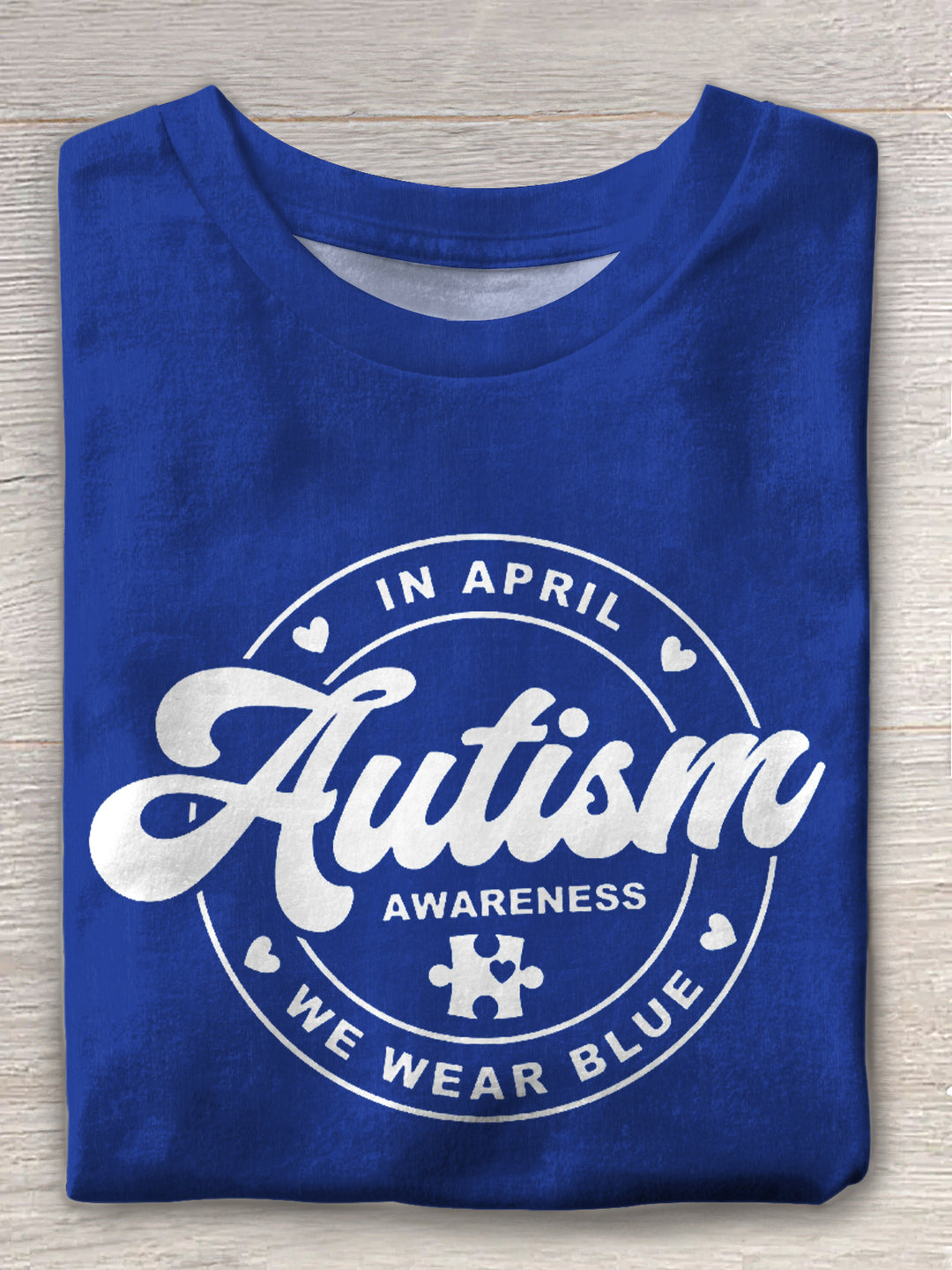 Women's Autism Awareness  Print T-shirt