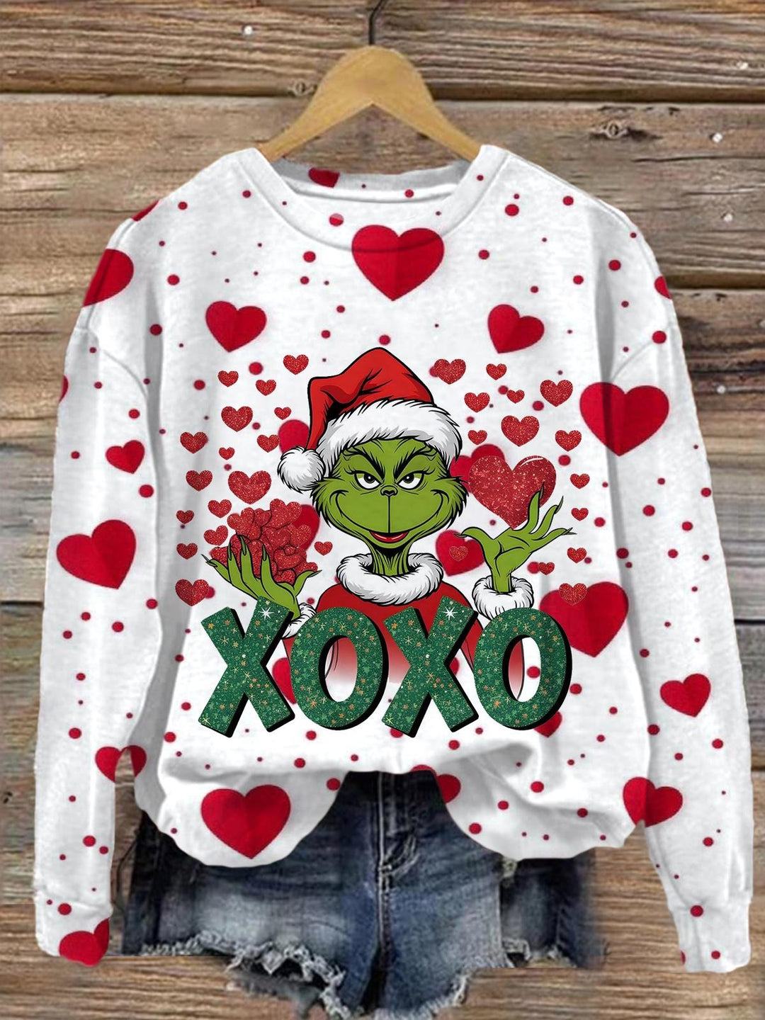 Green Monter Xoxo Valentines T-shirt