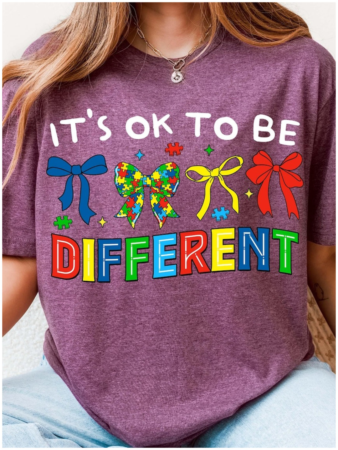 It's Okay To Be Different Print T-shirt