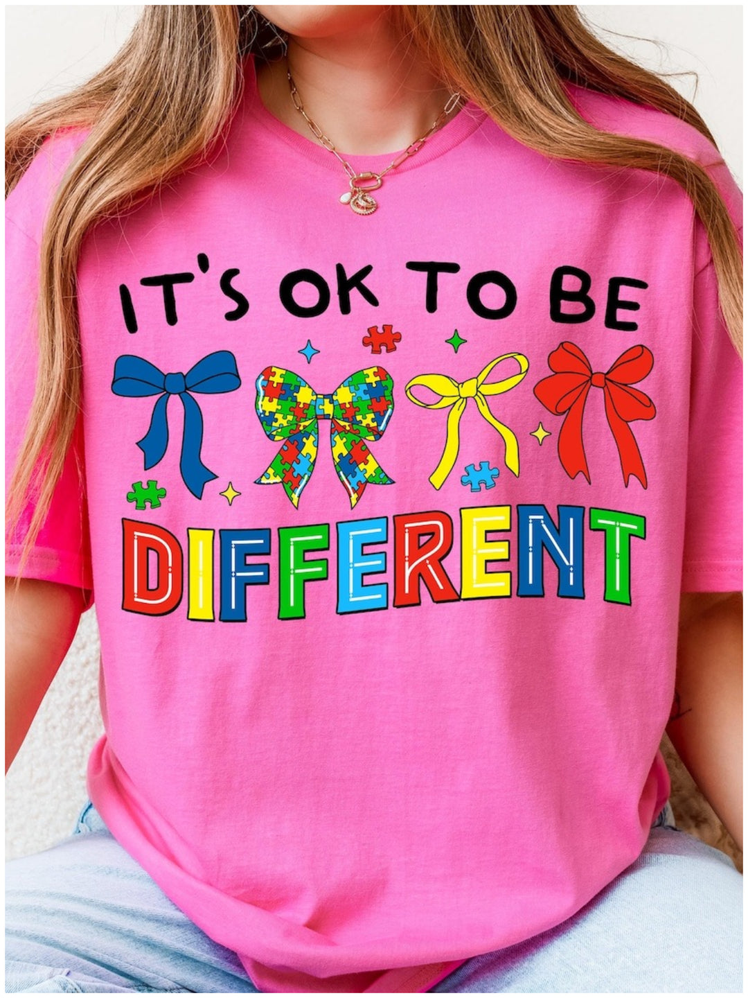 It's Okay To Be Different Print T-shirt