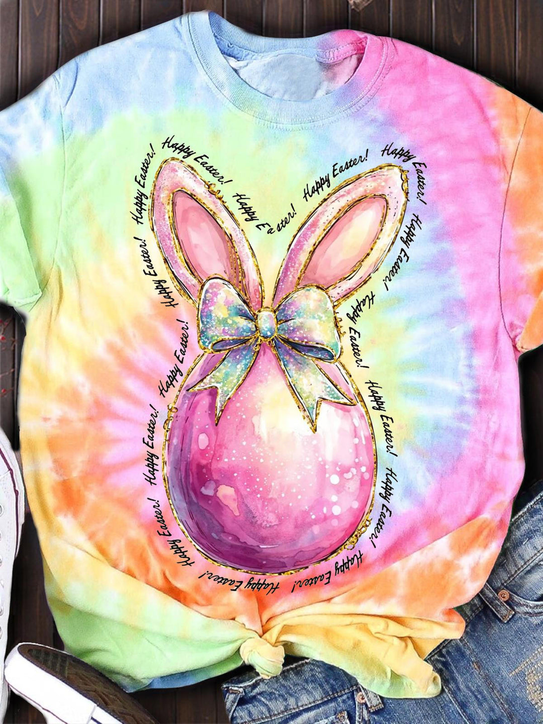 Glitter Easter Bunny Egg T-shirt