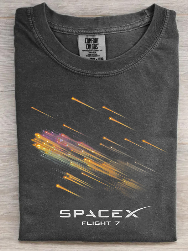 SpaceX Starship 7 Reentry Retro T-shirt