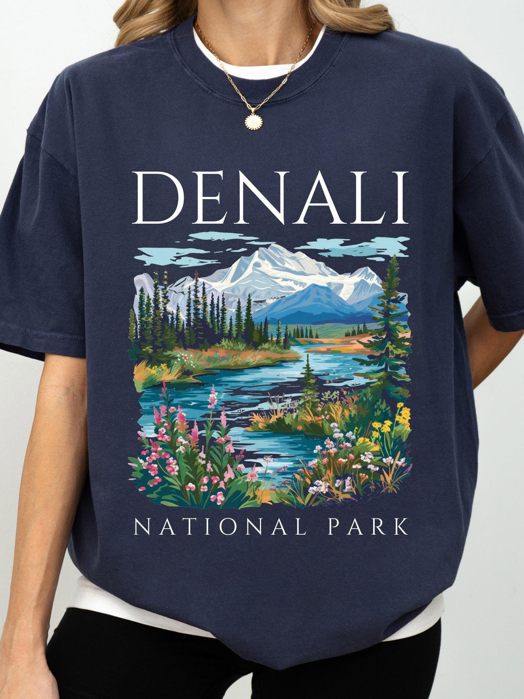 Denali National Park Vintage Crew Neck T-shirt