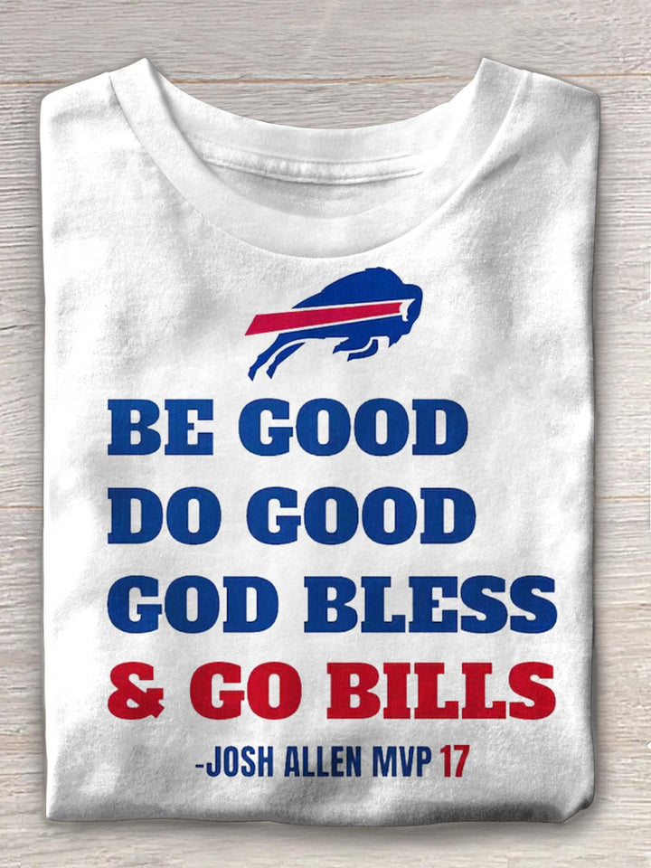 Josh Allen MVP God Bless Crew Neck T-shirt