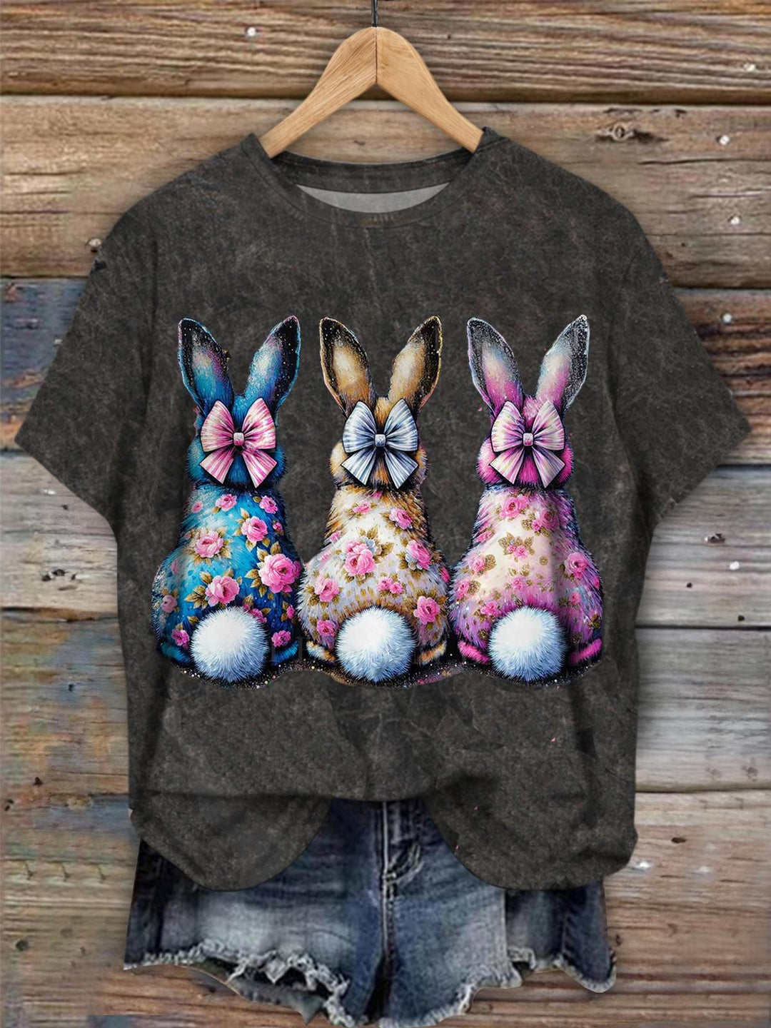 Easter Bunny Crew Neck T-shirt