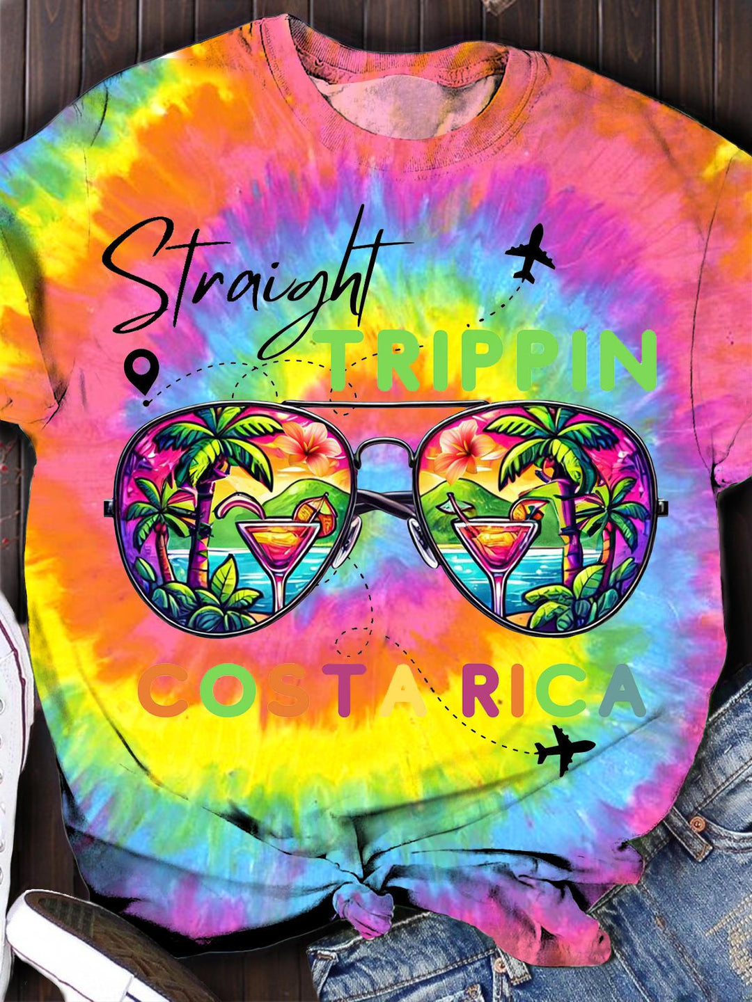 Straight Trippin Costa Rica Crew Neck T-shirt