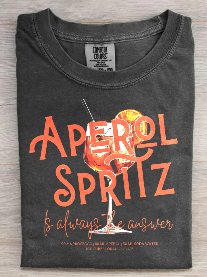 Aperol Spritz is Always The Answer Retro T-Shirt