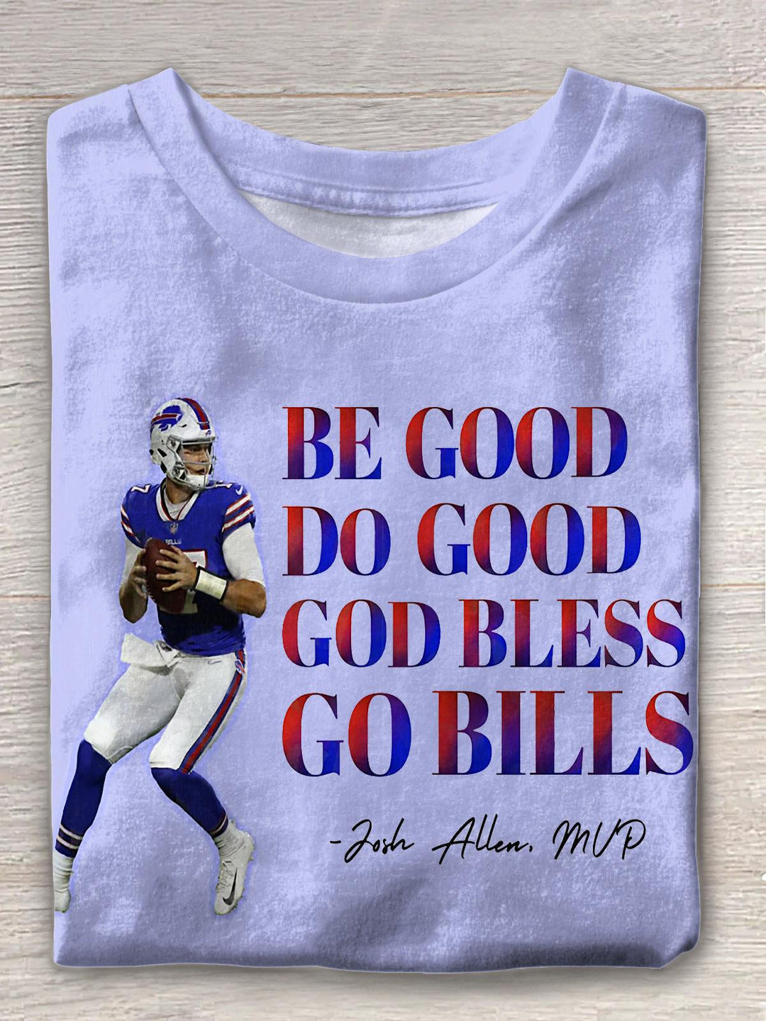 Do Good Do Good God Bless Bills Crew Neck T-shirt