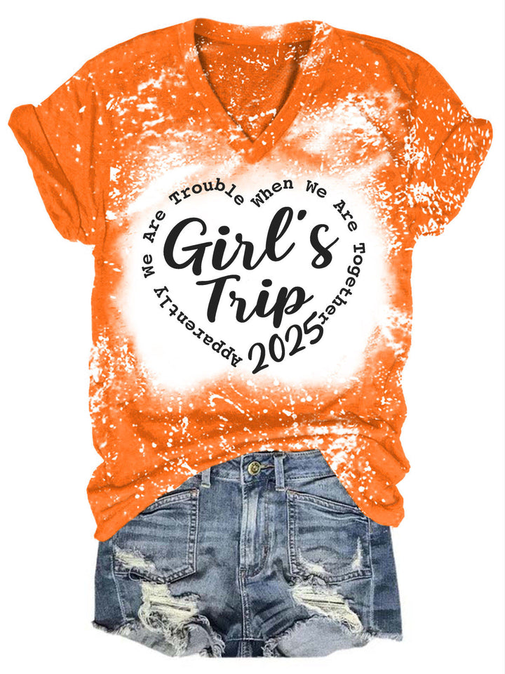 When We Are Together Girl Trip V-Neck T-Shirt