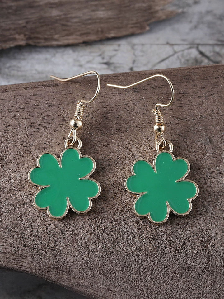 St. Patrick's Day Four Leaf Clover Earrings