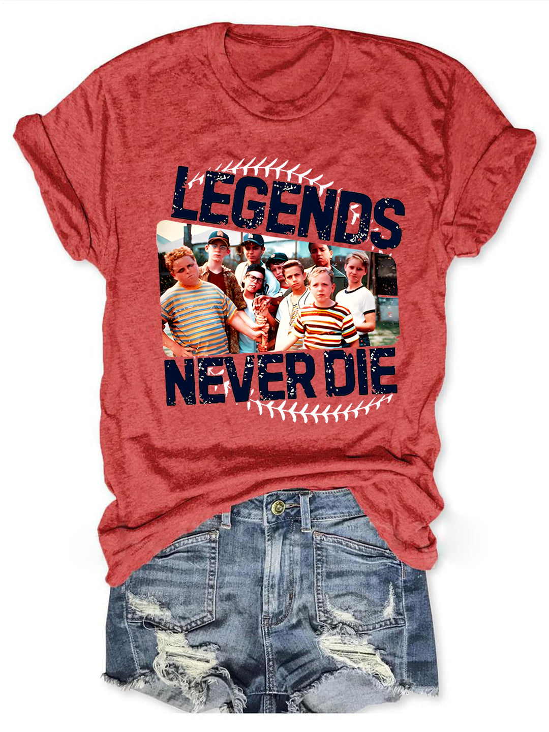 Sandlot Legends Never Die Crew Neck T-shirt