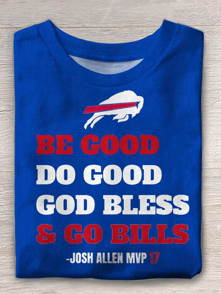 Josh Allen MVP God Bless Crew Neck T-shirt