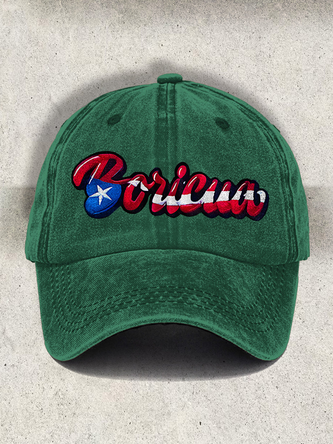 Boricua Puerto Rican inspired Print Baseball Cap