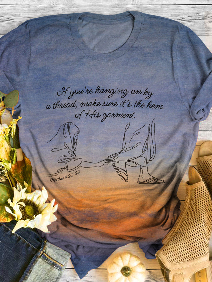 If You're Hanging On By A Thread Crew Neck T-shirt