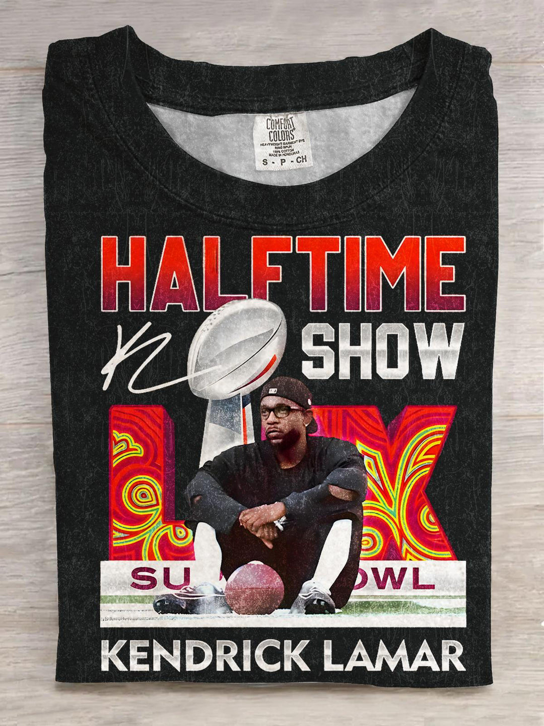 Kendrick Lamar Halftime Show Super Bowl Crew Neck T-shirt