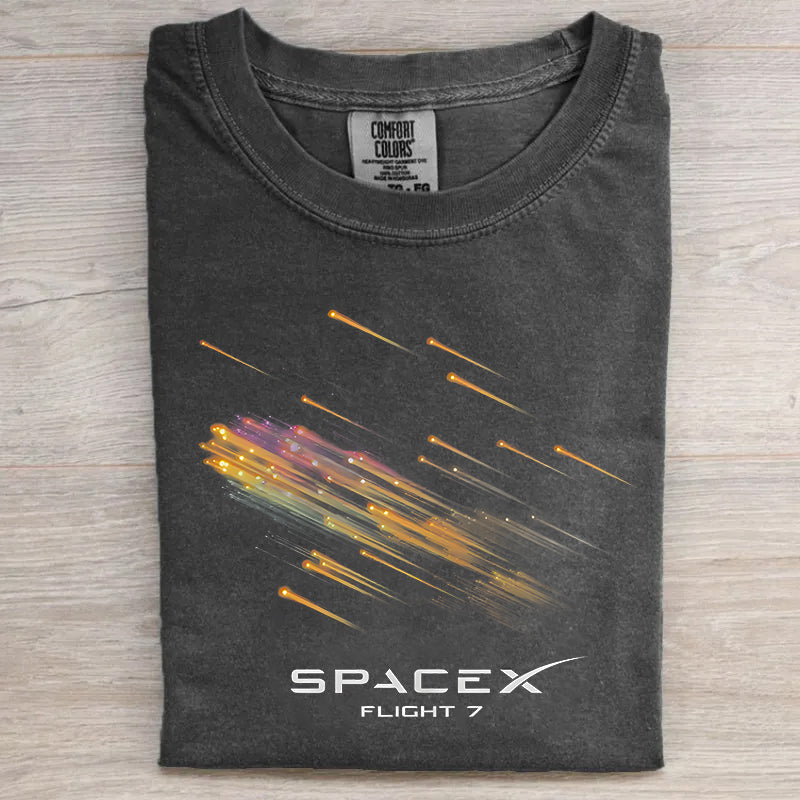 SpaceX Starship 7 Reentry Retro T-shirt