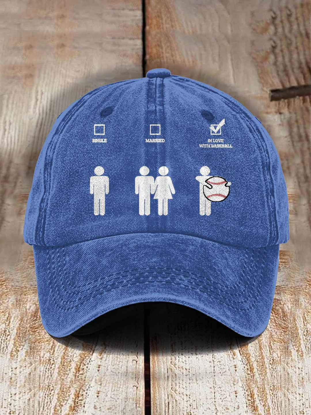 I Choose Baseball Printed Baseball Cap