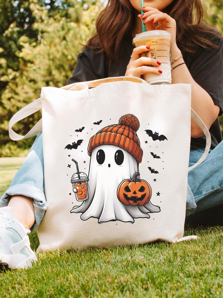 Cute Ghost Halloween Fall Tote Bag