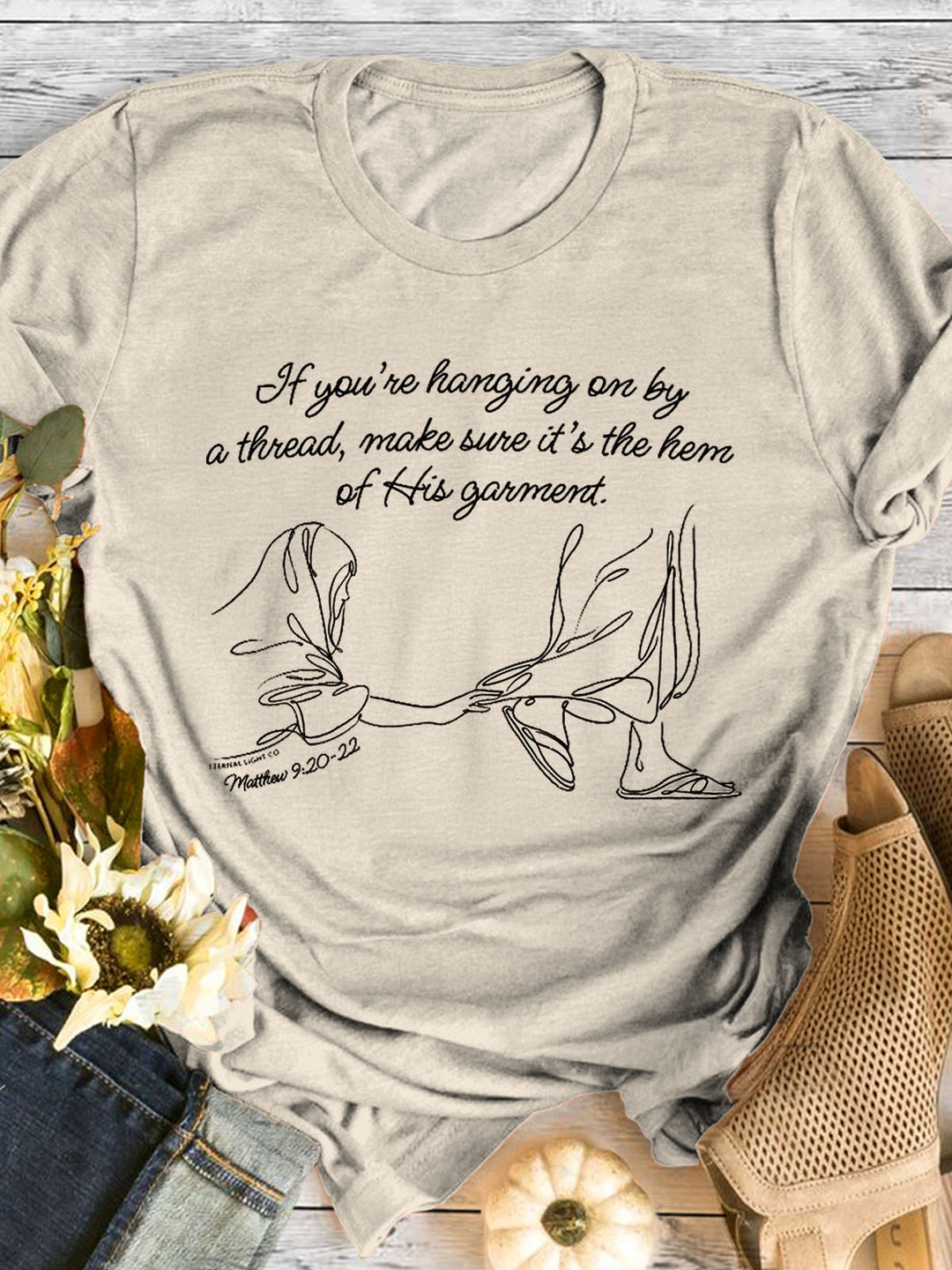 If You're Hanging On By A Thread Crew Neck T-shirt