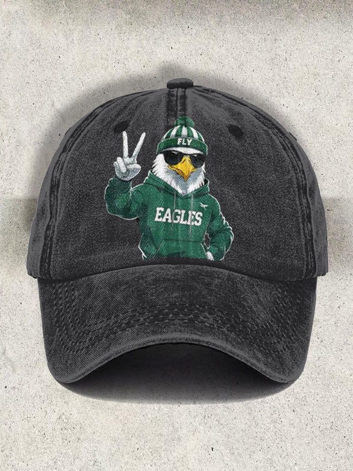 Fly Eagles Football 2025 Championship Print Baseball Cap