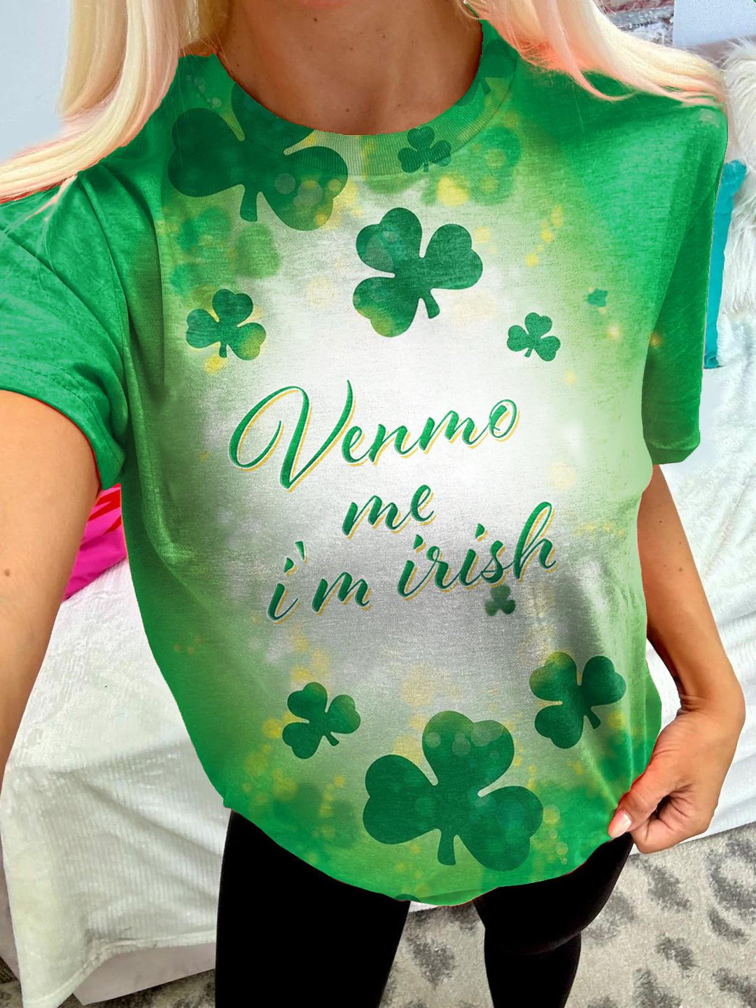 Funny St Patricks Day Crew Neck T-shirt