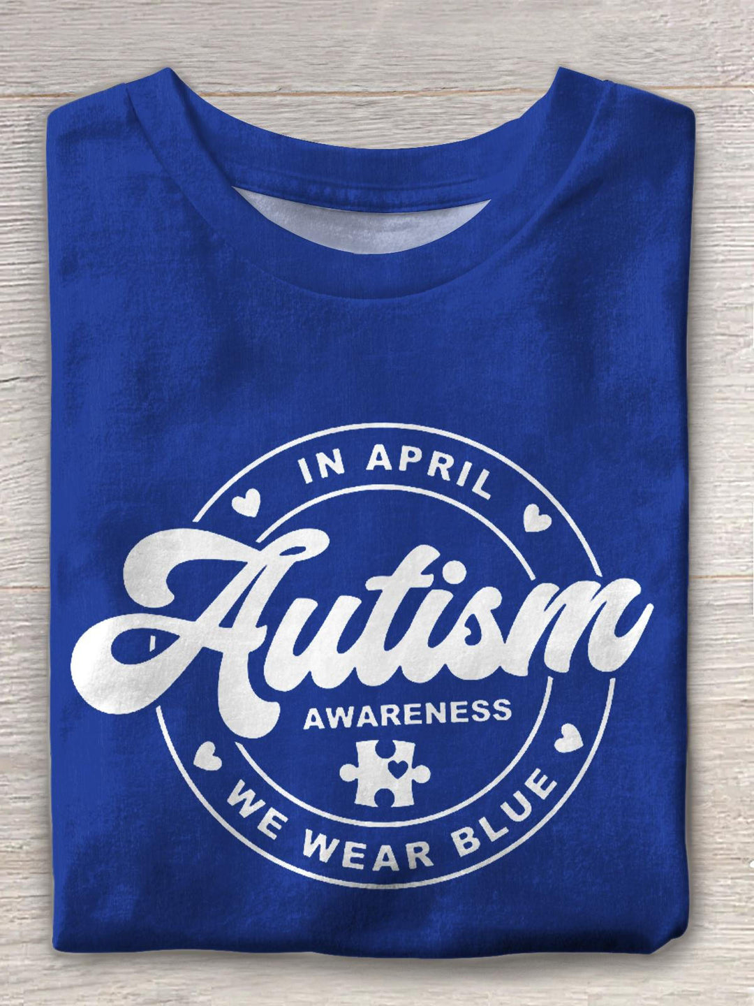 Autism Awareness Crew Neck T-shirt