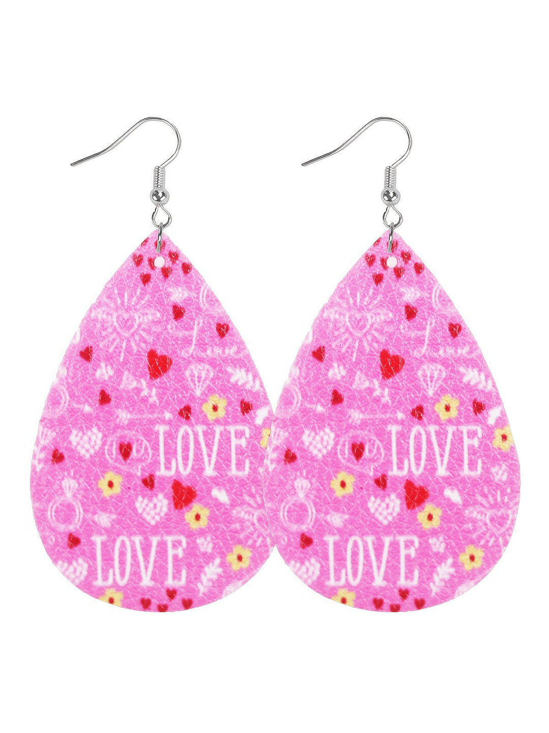 2025 Valentine's Day Love Wooden Love Gnome Dwarf Earrings Set