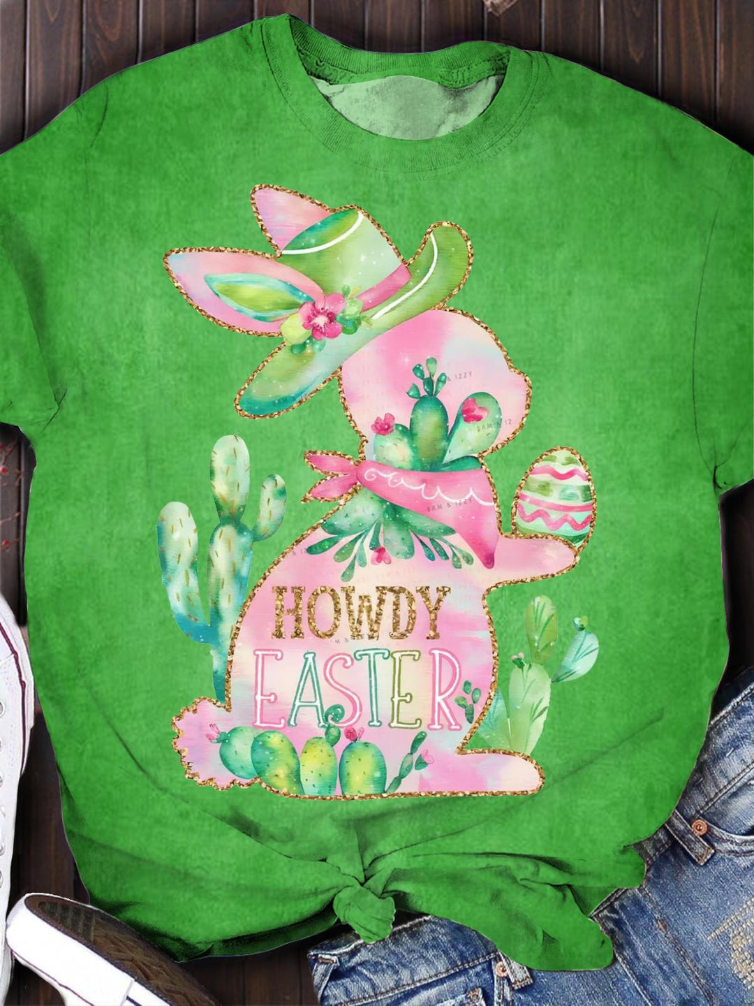 Howdy Easter Western Bunny T-shirt