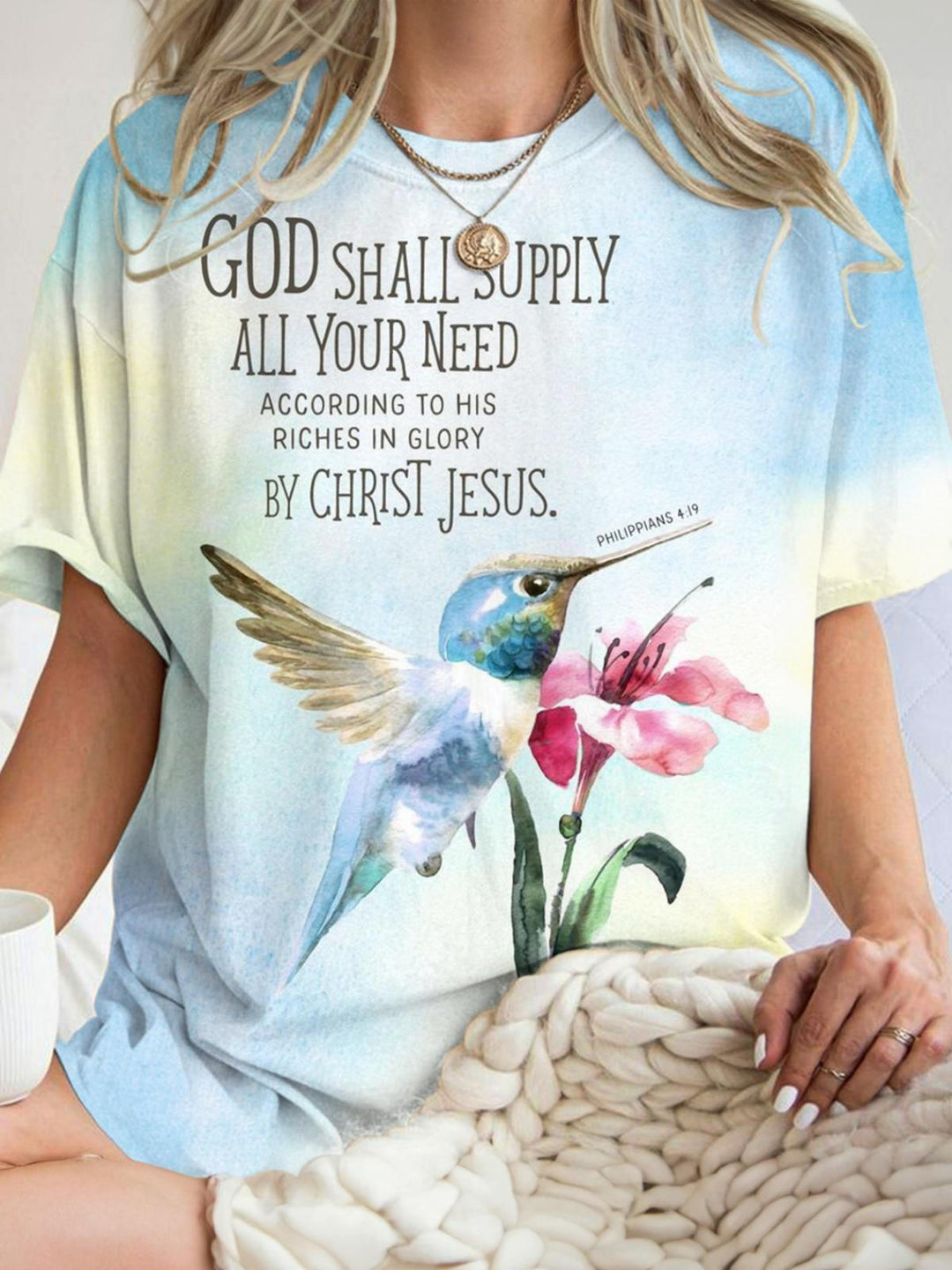 God Shall Supply All You Need Crew Neck T-shirt