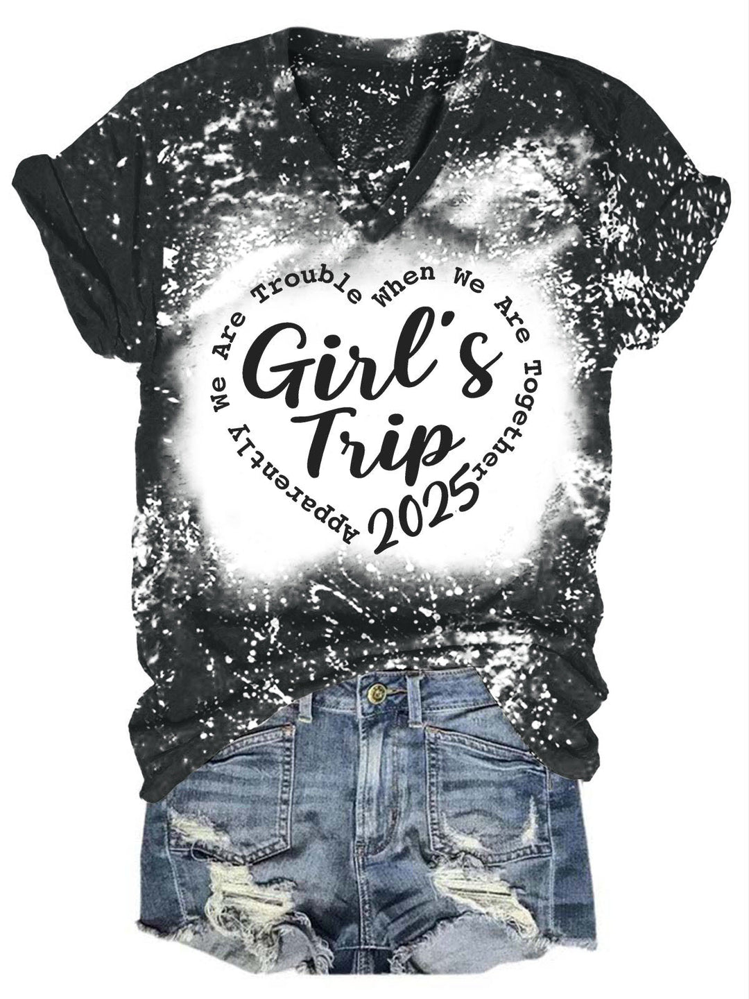 When We Are Together Girl Trip V-Neck T-Shirt