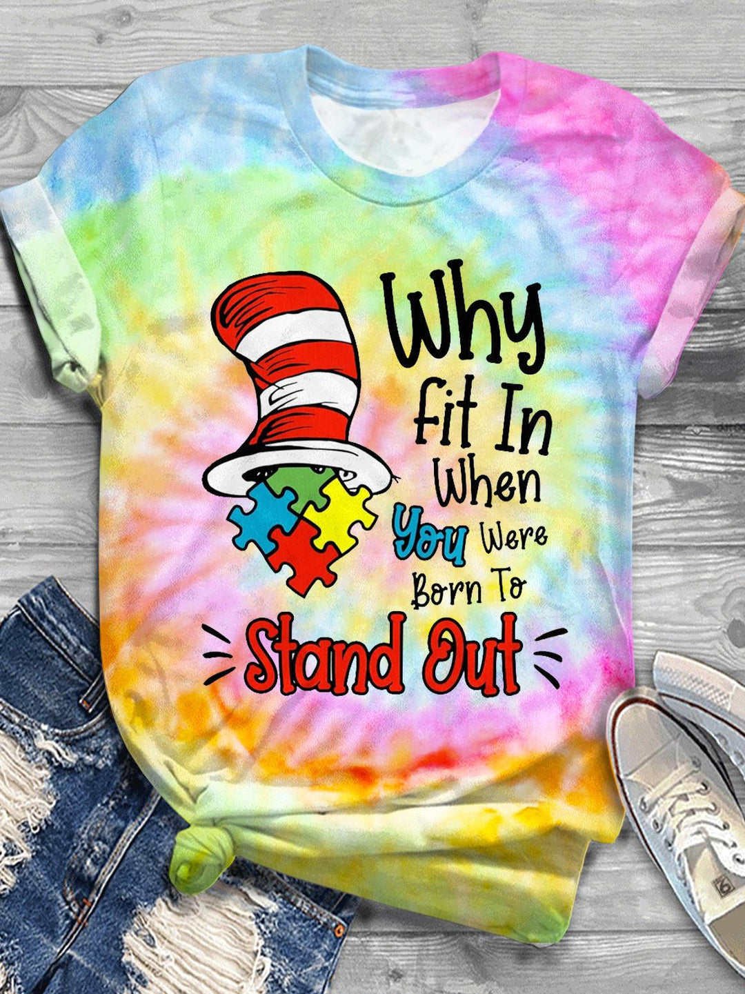 Dr. Seuss Autism Crew Neck T-shirt