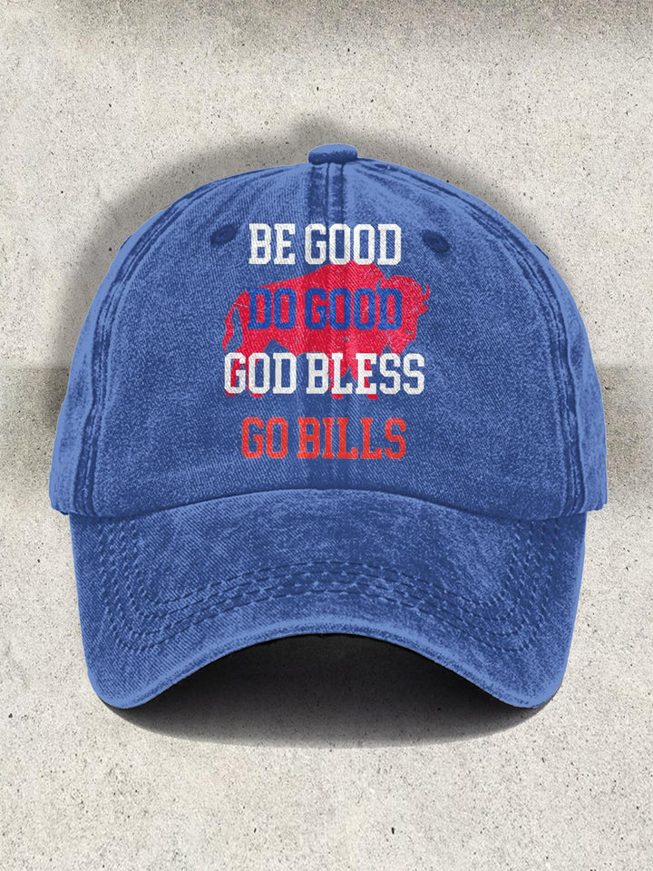 Do Good Bless Bills Printed Baseball Cap