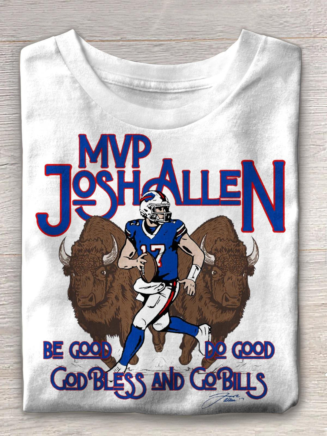 Buffalo Football Team Crew Neck T-shirt