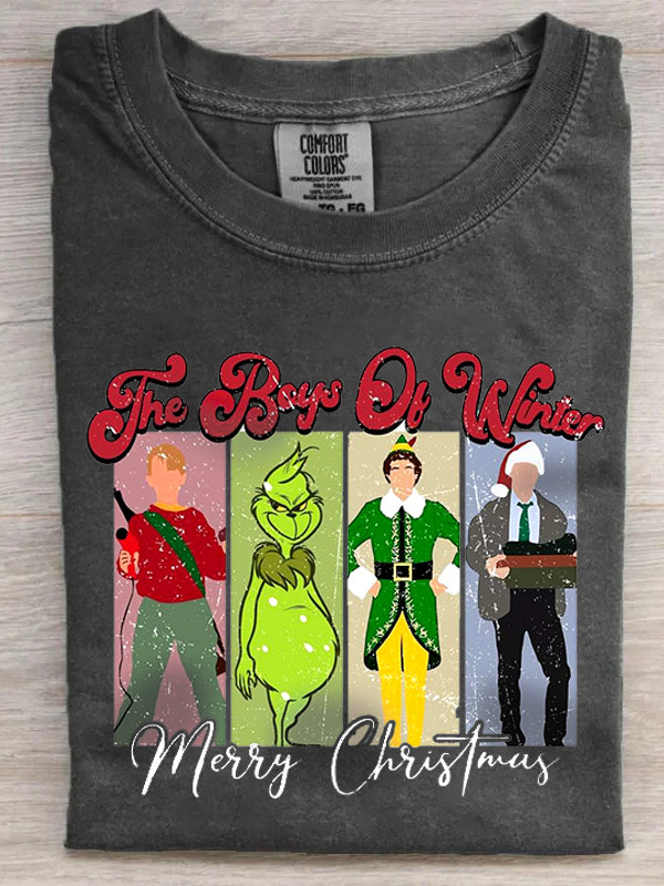 Women's Christmas Movie Collection Retro T-shirt