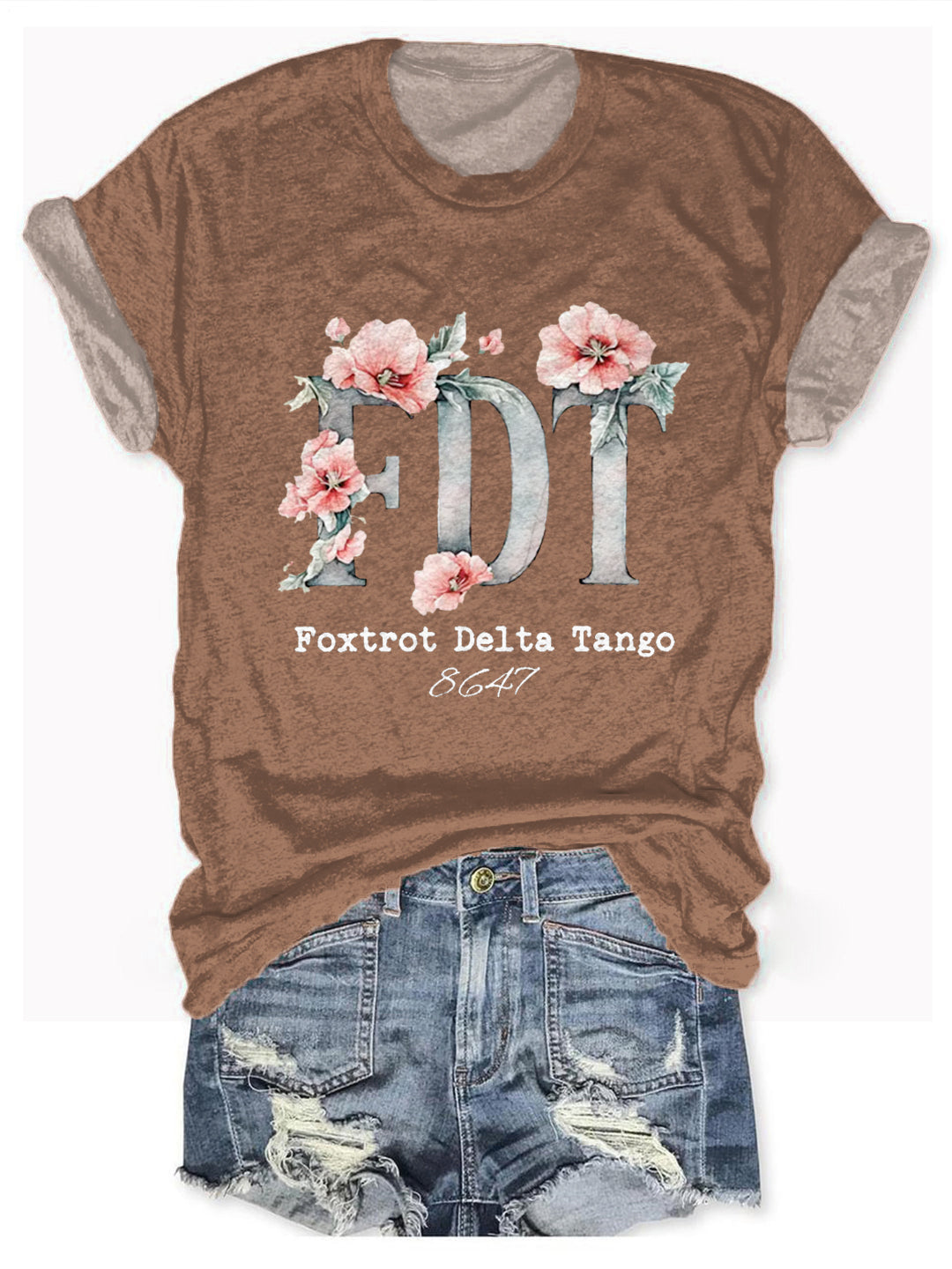 FDT Flower Crew Neck T-shirt