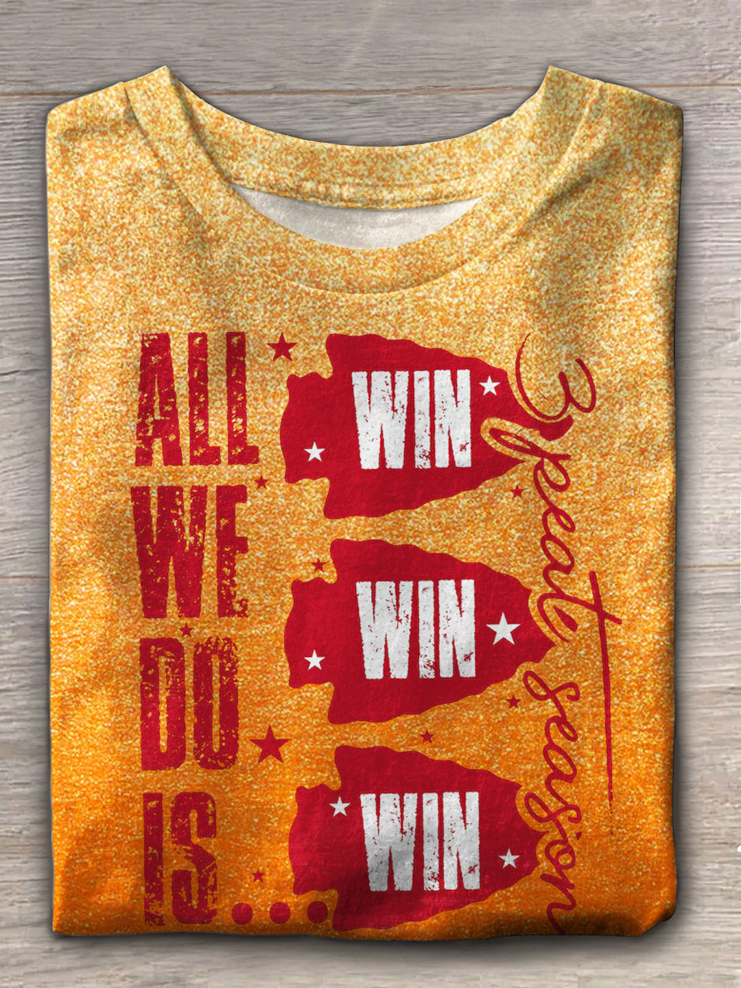 All We Do Is Win 3peat Kc Chiefs 2025 Crew Neck T-shirt