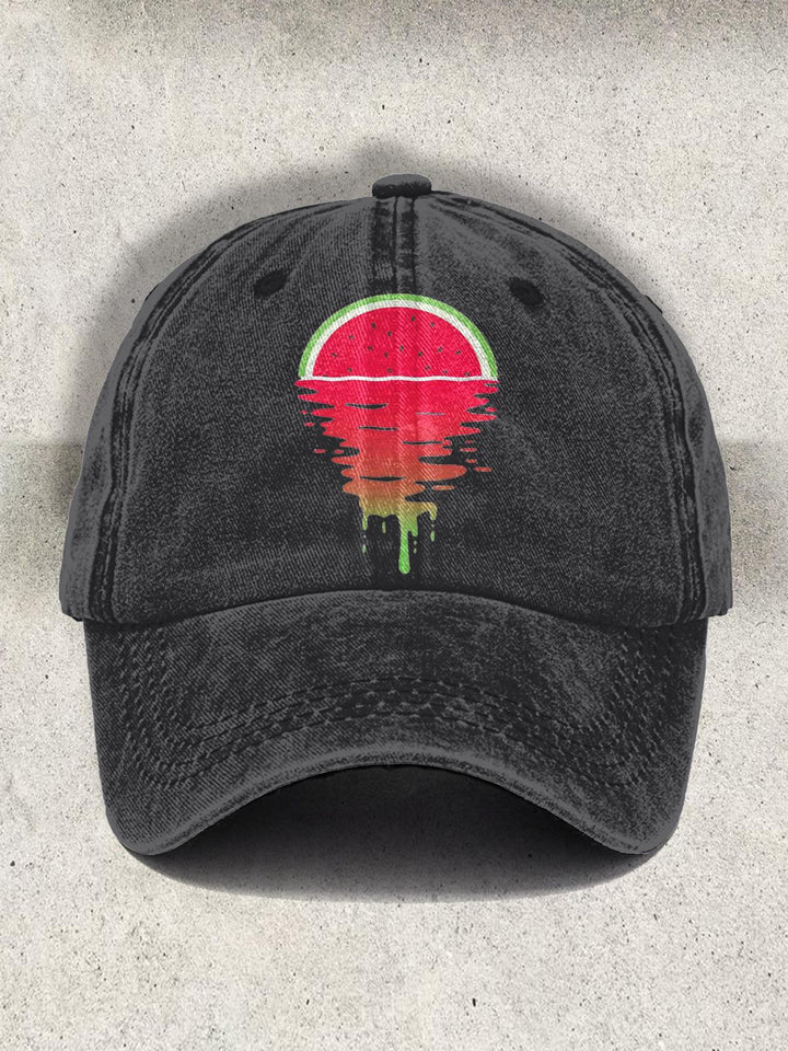 Summer Watermelon Printed Baseball Cap