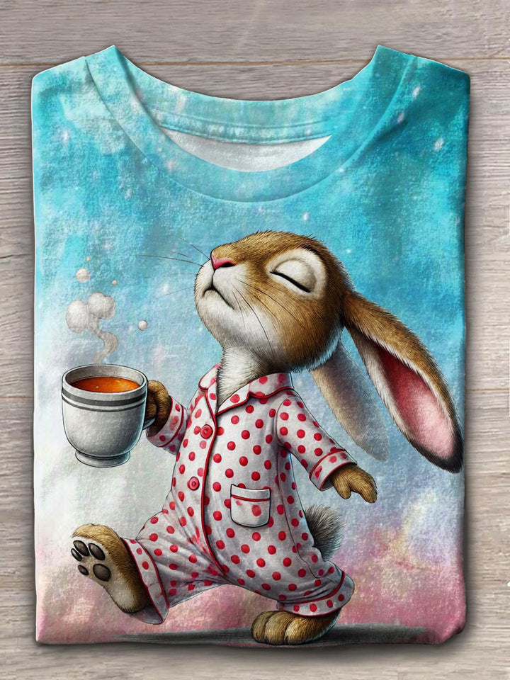 Funny Bunny Crew Neck T-shirt