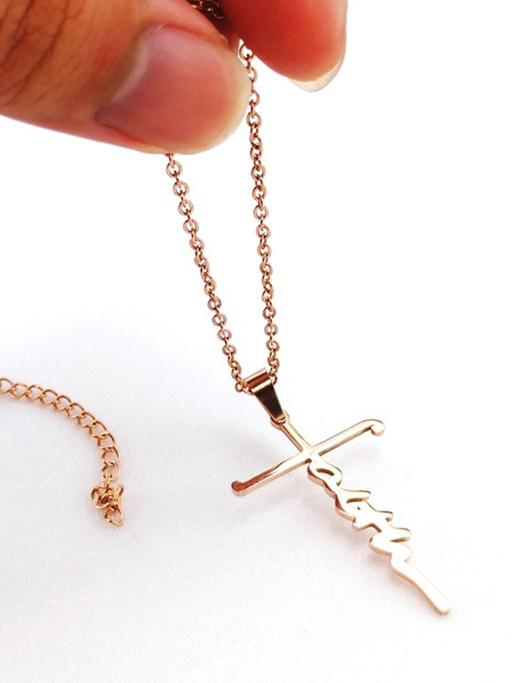 Women's Faith Stainless Steel Necklace