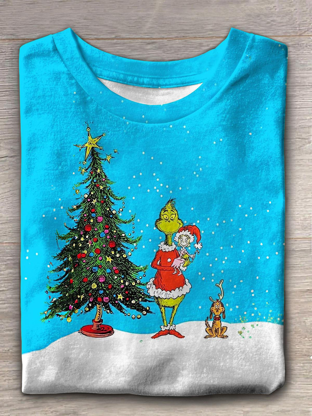 Women's Vintage Christmas Friends Movie Crew Neck T-shirt