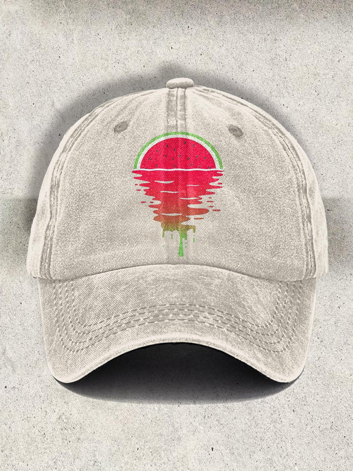 Summer Watermelon Printed Baseball Cap