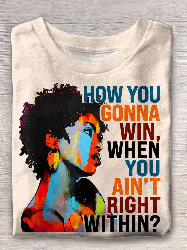 How You'll Win When You're Not In The Moment Lauryn Hill Crew Neck T-shirt