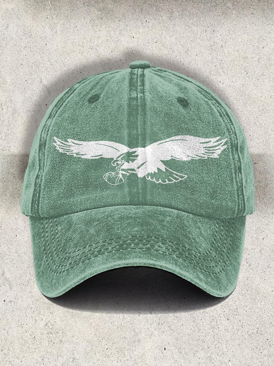 Vintage Philadelphia Eagles Print Baseball Cap