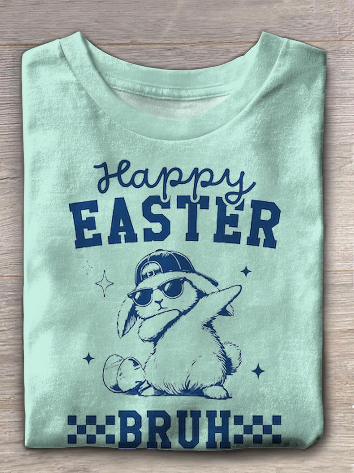 Happy Easter Bruh Crew Neck T-shirt