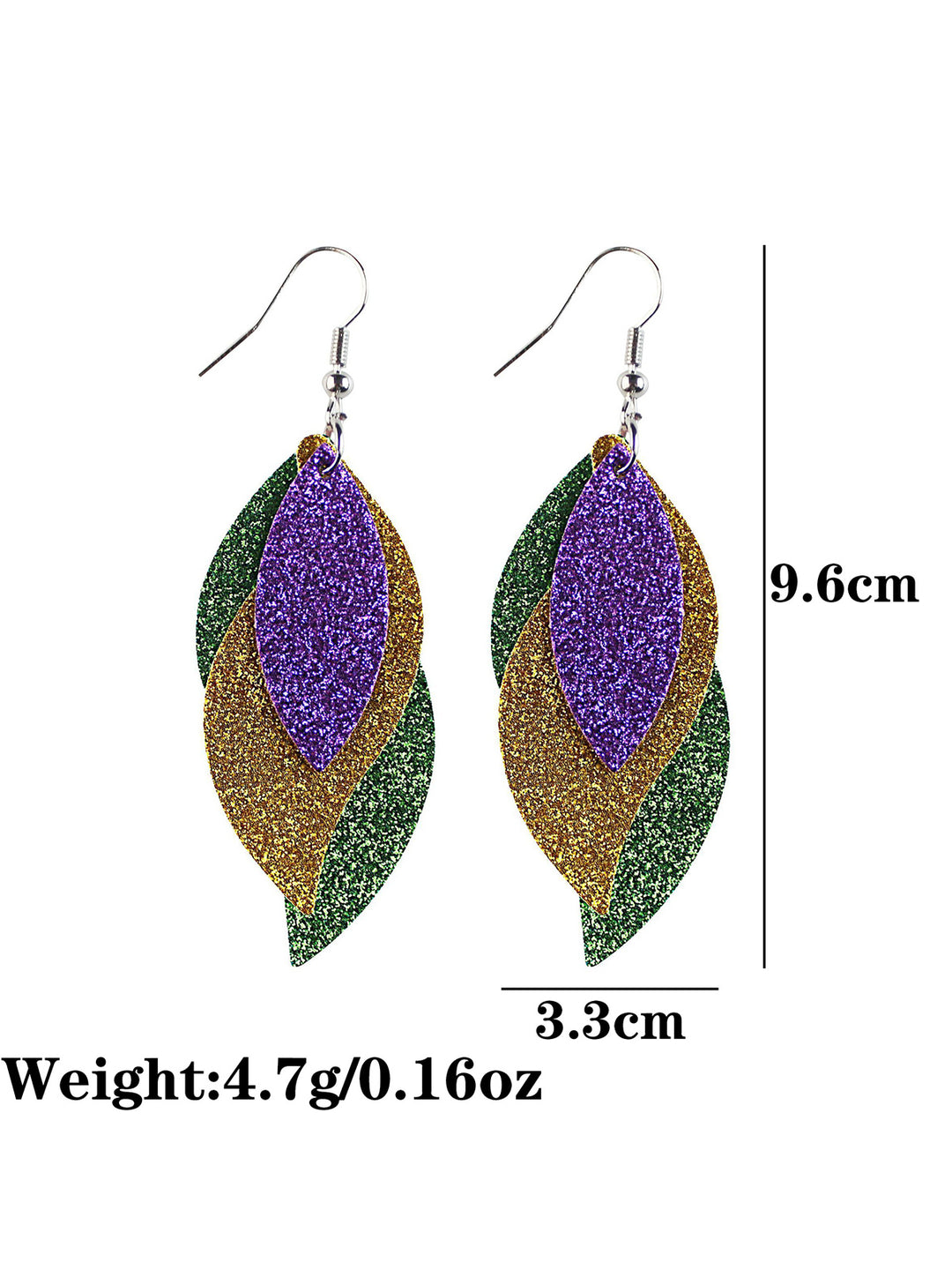 Mardi Gras Holiday Earings