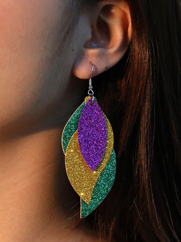 Mardi Gras Holiday Earings