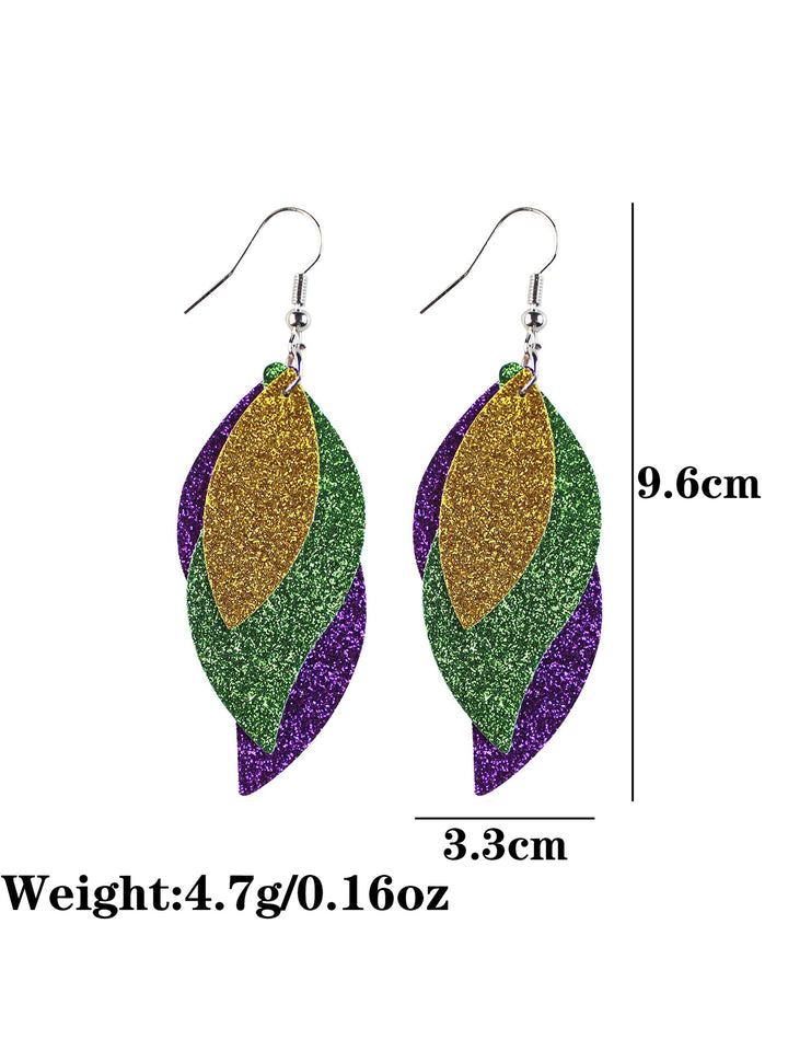 Mardi Gras Holiday Earings