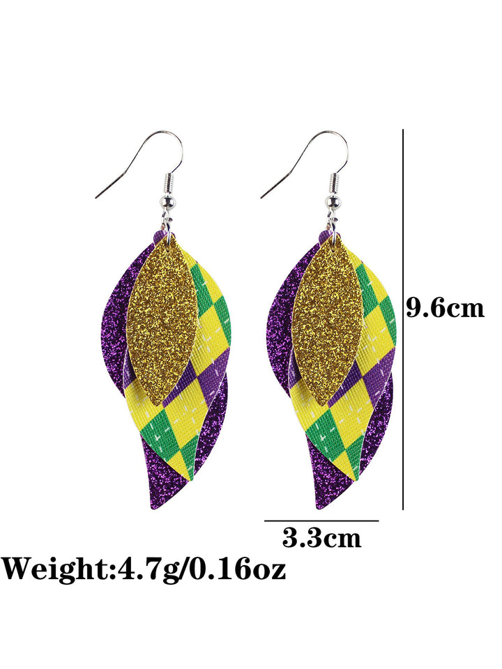 Mardi Gras Holiday Earings